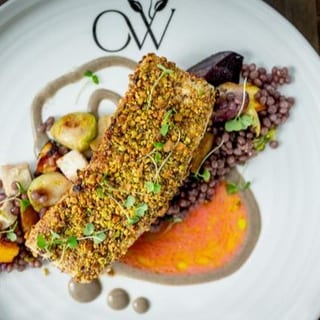 Pistachio Crusted Halibut