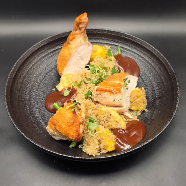 Crispy Skin Chicken.